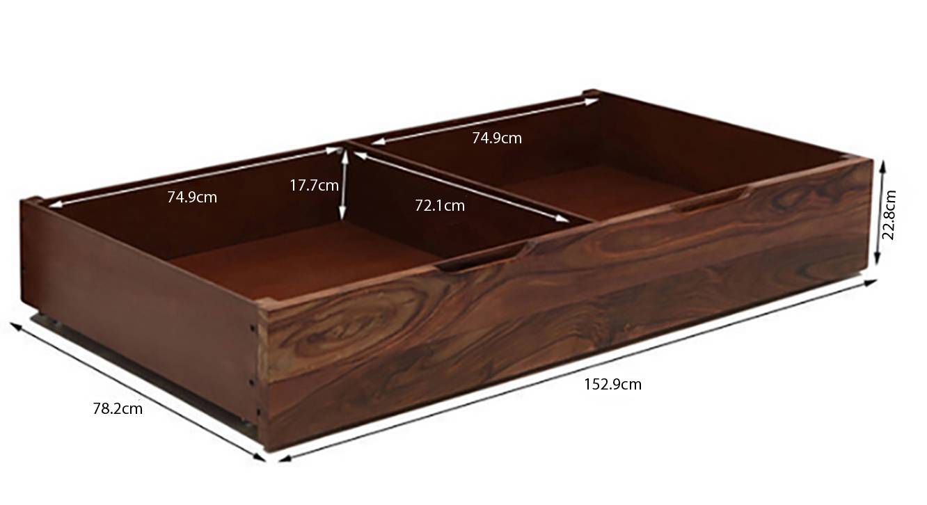 Florence storage bed teak finish king bed size monochrome paisley drawer storage dim 45