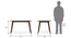 Lawson 4 Seater Dining Table (Walnut Finish) by Urban Ladder - Design 1 Dimension - 370263