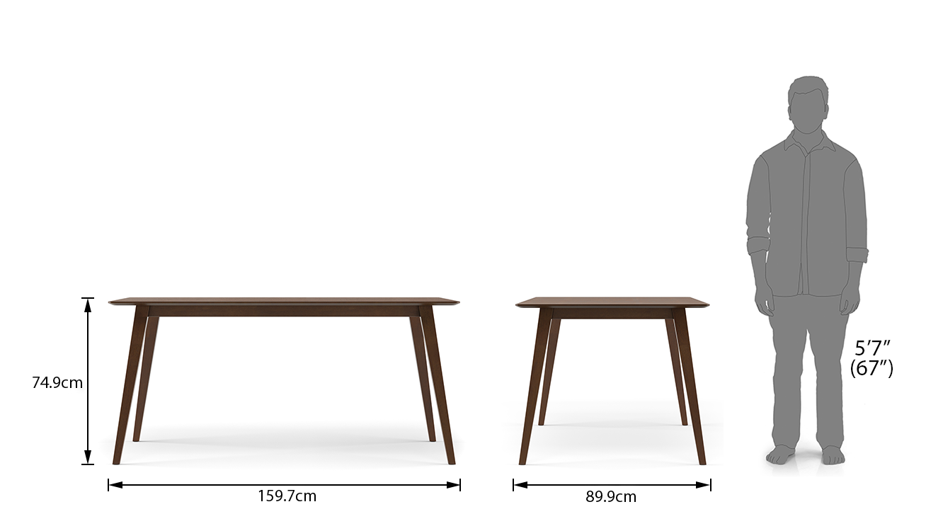 Lawson dining table 4 seater dimension update