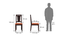 Martha Dining Chairs - Set Of 2 (Mahogany Finish, Burnt Orange) by Urban Ladder - - 