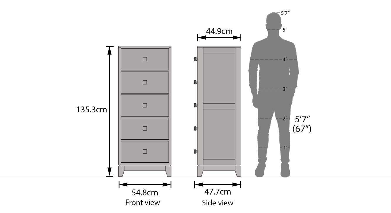 Magellan tall chest of drawer mahogany finish dim005