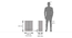 Ruhu Prayer Cabinet (American Walnut Finish, Closed Configuration) by Urban Ladder - Design 1 Dimension - 370310