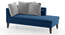 Sigmund Day Bed (Cobalt, Right Aligned) by Urban Ladder - - 