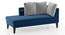 Sigmund Day Bed (Cobalt, Left Aligned) by Urban Ladder - - 