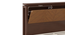 Miyako Bed With Headboard Storage (Solid Wood) (Queen Bed Size, Dark Walnut Finish) by Urban Ladder - - 
