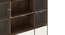 Iwaki Bookshelf/Display Cabinet With Glass Door (3 Drawer Configuration, 110 Book Book Capacity, Columbian Walnut Finish) by Urban Ladder - - 