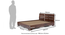 Ohio Low Bed (Teak Finish, Queen Bed Size) by Urban Ladder - - 