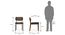 Diner - Lawson 4 Seater Dining Table Set (Dark Walnut Finish, Dark Brown) by Urban Ladder - - 