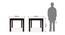 Arabia Storage - Martha 4 Seater Dining Table Set (Mahogany Finish, Wheat Brown) by Urban Ladder - - 