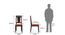 Arabia XL Storage - Martha 6 Seater Dining Table Set (Mahogany Finish, Burnt Orange) by Urban Ladder - - 
