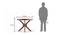 Liana - Kerry 4 Seater Round Dining Table Set (Teak Finish, Burnt Orange) by Urban Ladder - - 