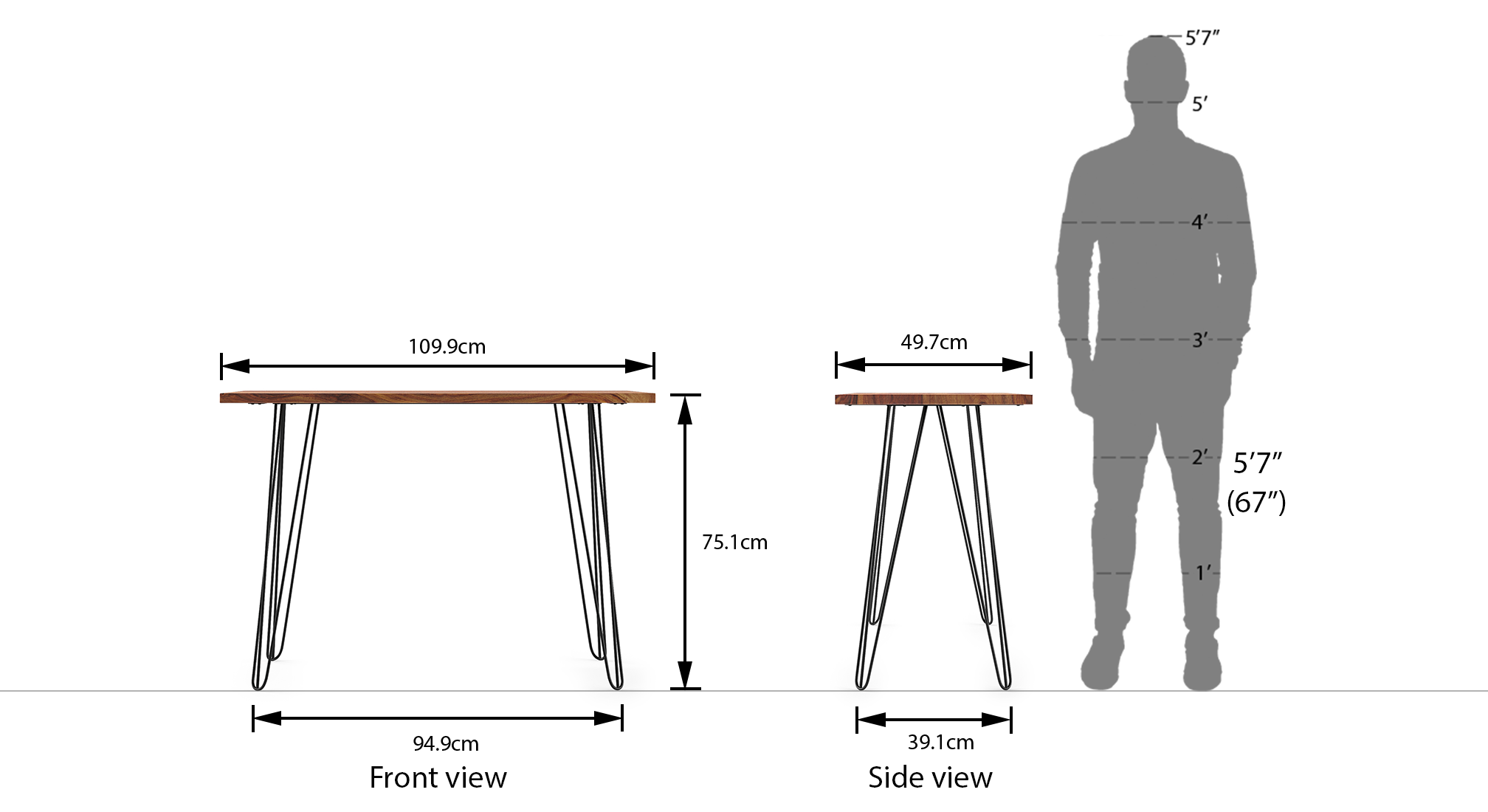 Dybek study table teak 21