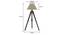 Hubble Tripod Floor Lamp (Black Base Finish, Natural Shade Color, Conical Shade Shape) by Urban Ladder - - 