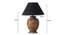 Ariana Table Lamp (Natural, Black Shade Colour, Cotton Shade Material) by Urban Ladder - - 