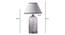 Tesco Table Lamp (Clear Finish, White Shade Colour, Cotton Shade Material) by Urban Ladder - - 