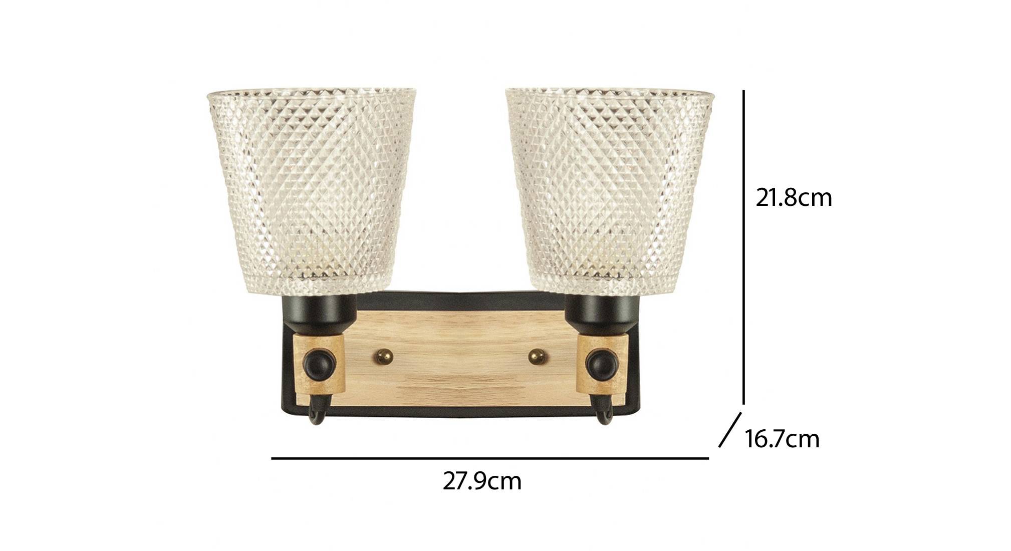 Meirit wall light double 6