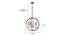 Mercana Chandelier (Black & Gold) by Urban Ladder - - 