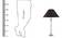 Isla Table Lamp (Black Shade Colour, Cotton Shade Material, Chrome) by Urban Ladder - - 