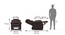 Griffin Recliner (One Seater, Dark Chocolate Leatherette) by Urban Ladder - - 