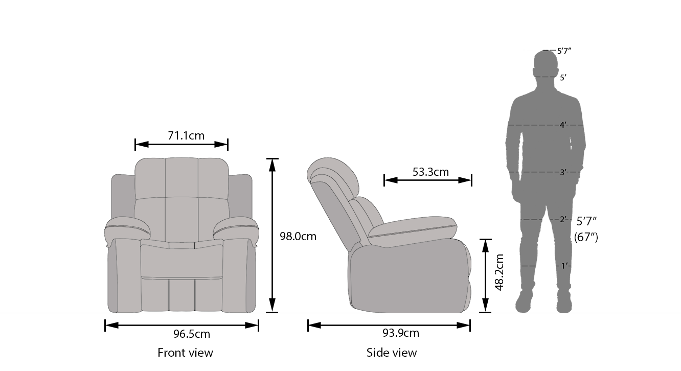 Griffin recliner new dim 33