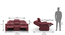 Griffin Recliner (Three Seater, Burgundy Leatherette) by Urban Ladder - - 