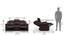 Griffin Recliner (Three Seater, Dark Chocolate Leatherette) by Urban Ladder - - 