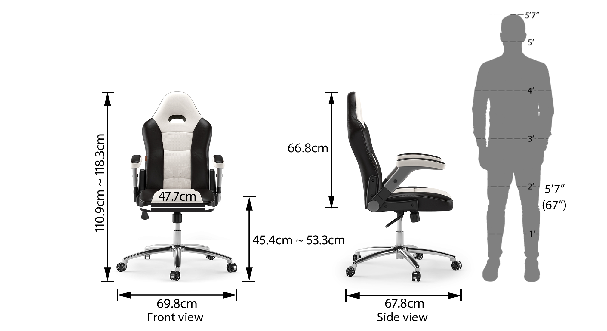 Mika study chair white 1