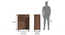 Madden Shoe Cabinet (Teak Finish, 14 Pair Capacity) by Urban Ladder - - 