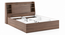 Scott Storage Bed (King Bed Size, Box Storage Type, Classic Walnut Finish) by Urban Ladder - - 