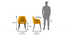 Owen Lounge Chair (Matte Mustard Yellow) by Urban Ladder - - 