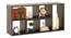 Hayden Display Shelf (35-book capacity) (Californian Walnut Finish) by Urban Ladder - Cross View Design 1 Details - 370993