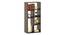 Hayden Display Shelf (35-book capacity) (Californian Walnut Finish) by Urban Ladder - Cross View Design 1 Details - 370994