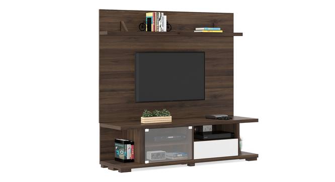 Iwaki Swivel TV Unit (Floor Standing Unit, Columbian Walnut Finish) by Urban Ladder - Cross View Design 1 Details - 371002