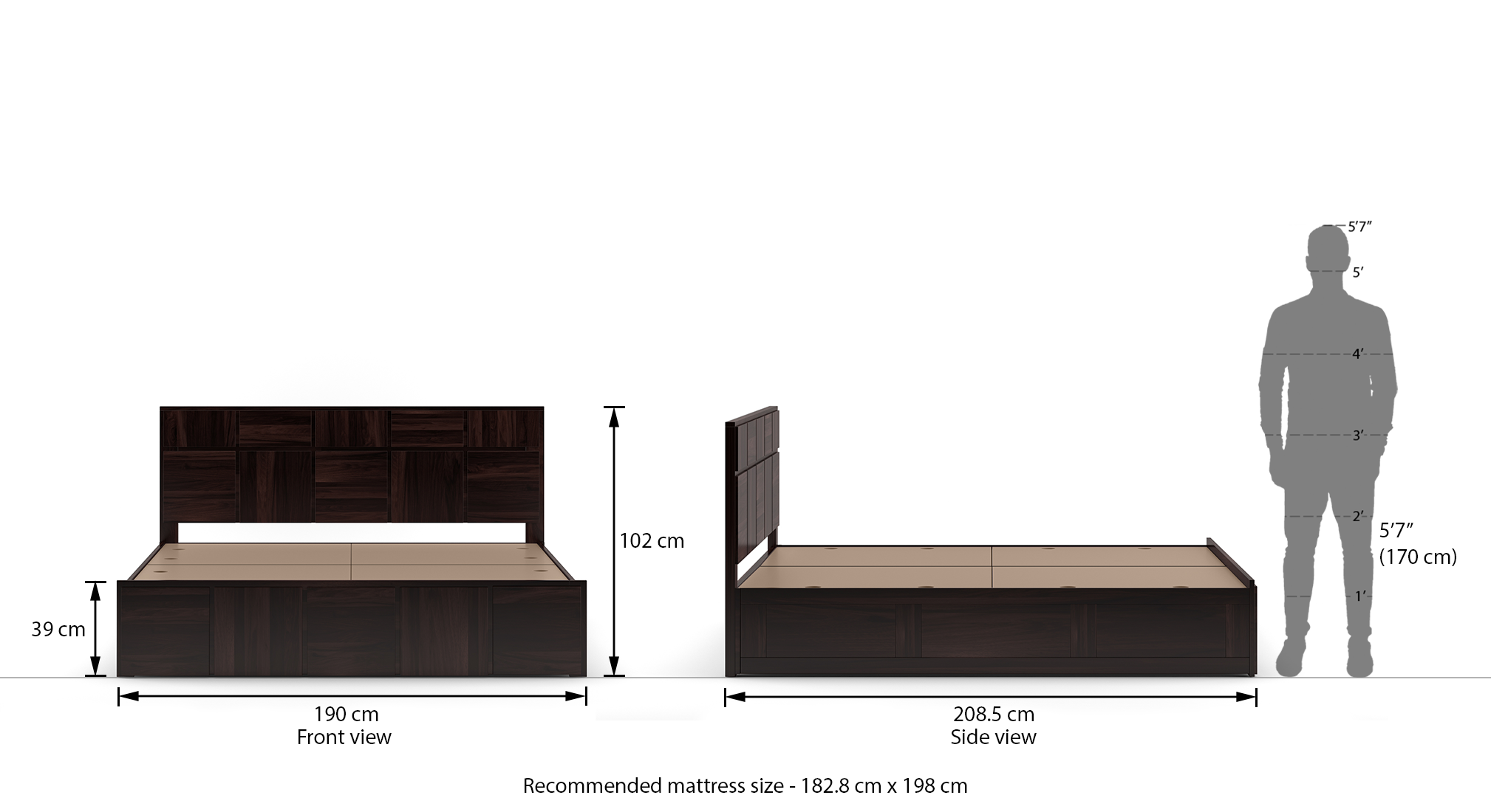 Astoria storage bed finish mahogany dim1