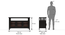Rhodes Wide 3 Door Sideboard (Mango Mahogany Finish) by Urban Ladder - Dimension Design 1 - 371039