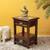 Jasmit end table walnut color matte finish lp