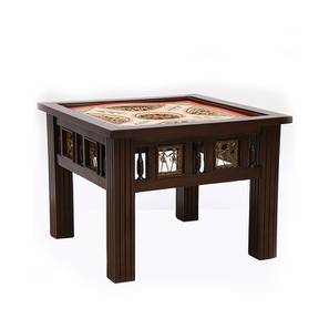 Kashvi end table walnut color matte finish lp
