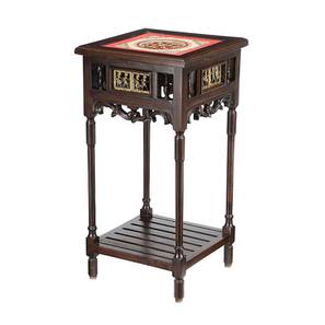 Kajal end table walnut color matte finish lp