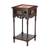 Kajal end table walnut color matte finish lp