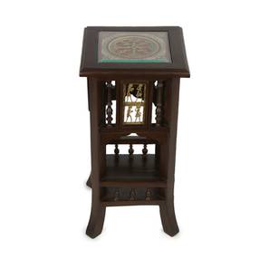 Kashika planter table walnut color matte finish lp