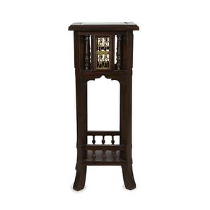 Aasmina planter table walnut color matte finish lp