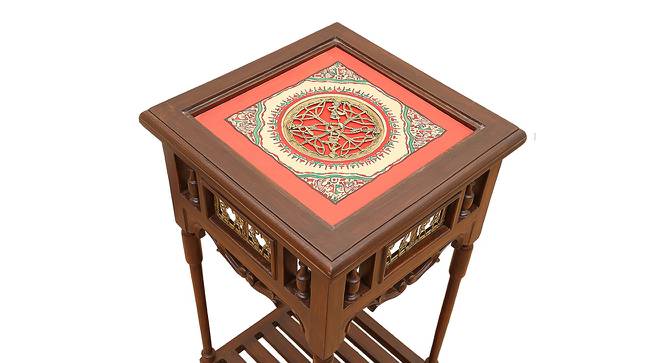 Kajal End Table (Walnut, Matte Finish) by Urban Ladder - Front View Design 1 - 371080