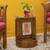 Khushi end table walnut color matte finish lp