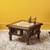 Kiara end table walnut color matte finish lp