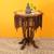 Libni side table walnut color matte finish lp