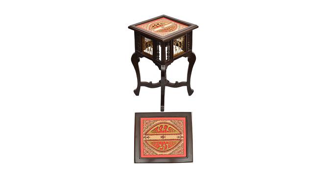 Kyra End Table (Walnut, Matte Finish) by Urban Ladder - Front View Design 1 - 371141