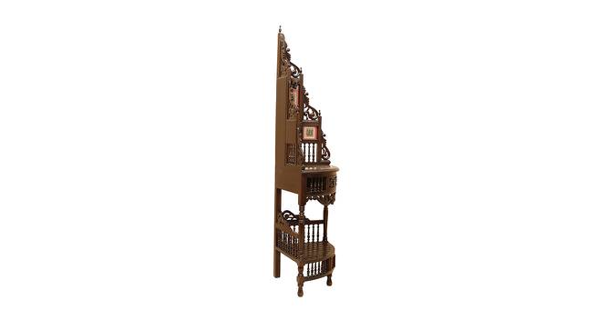 Leena Corner Table (Walnut, Matte Finish) by Urban Ladder - Front View Design 1 - 371145