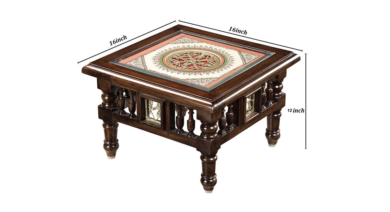 Kiara end table walnut color matte finish 6