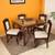Omaja dining table walnut color matte finish lp
