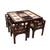 Ojasvi dining table walnut color matte finish lp